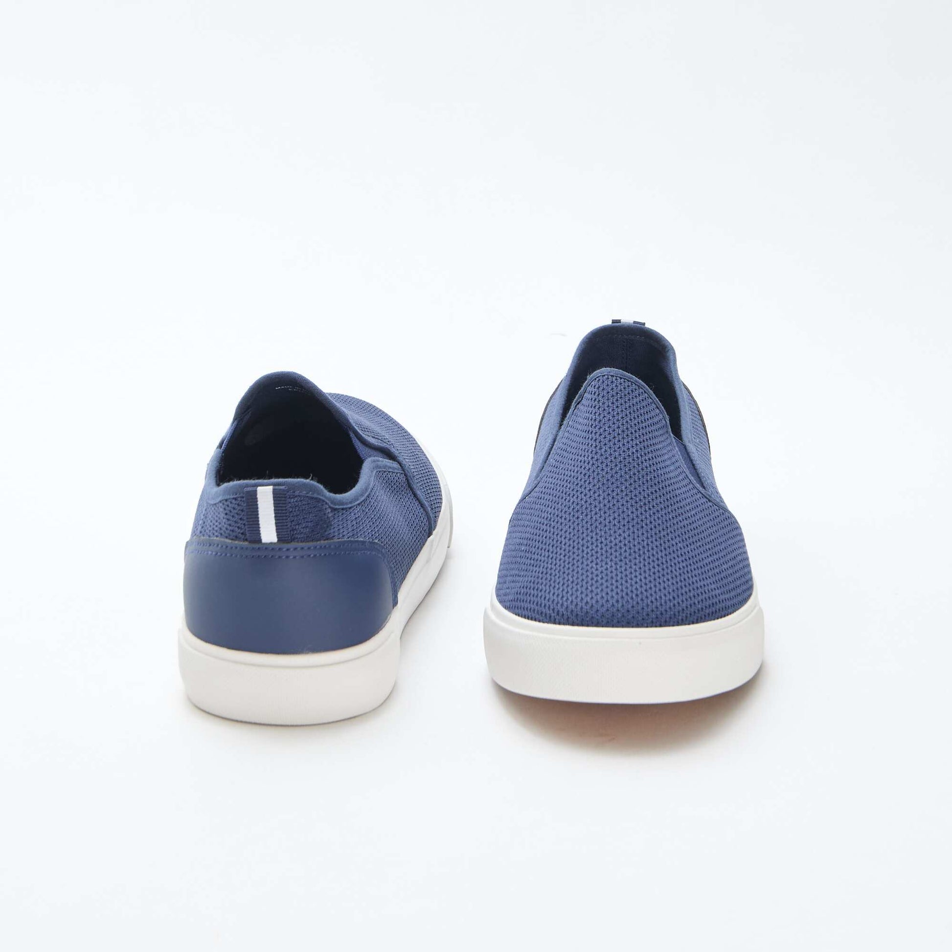 Baskets basses slip-on en mesh BLEU