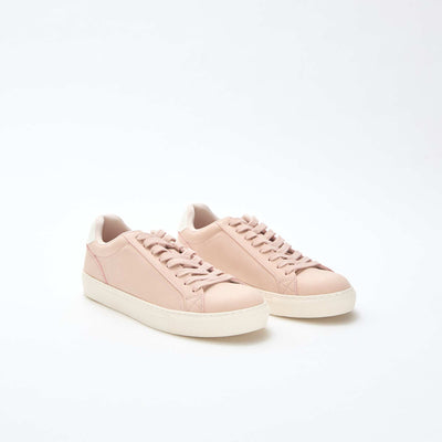 Baskets basses en suédine brillant BEIGE