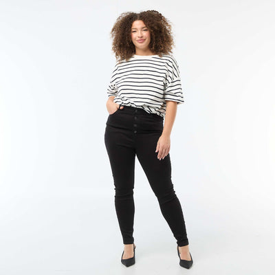 Pantalon skinny taille très haute - L30 NOIR