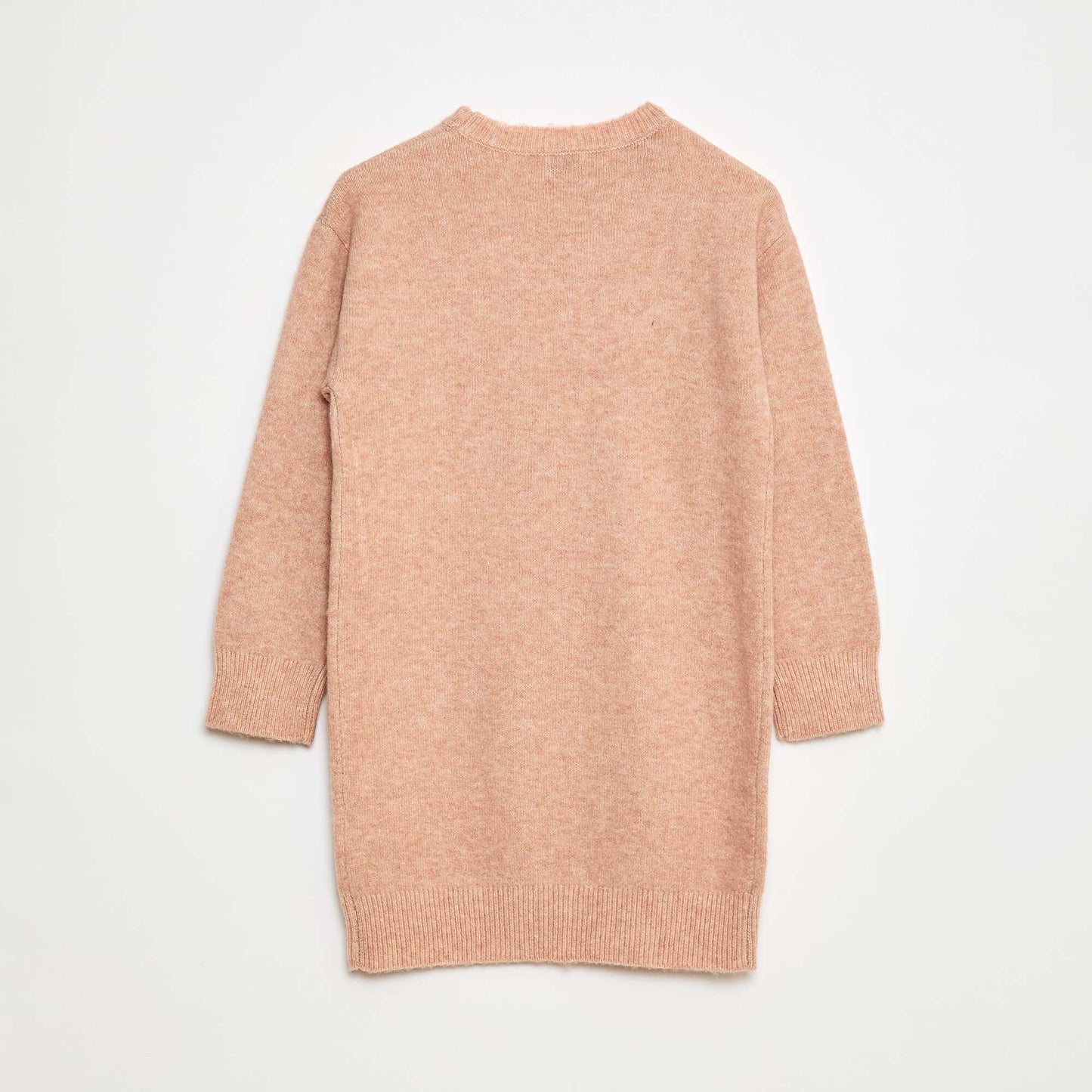 Robe tricot avec étoiles en sequins ROSE