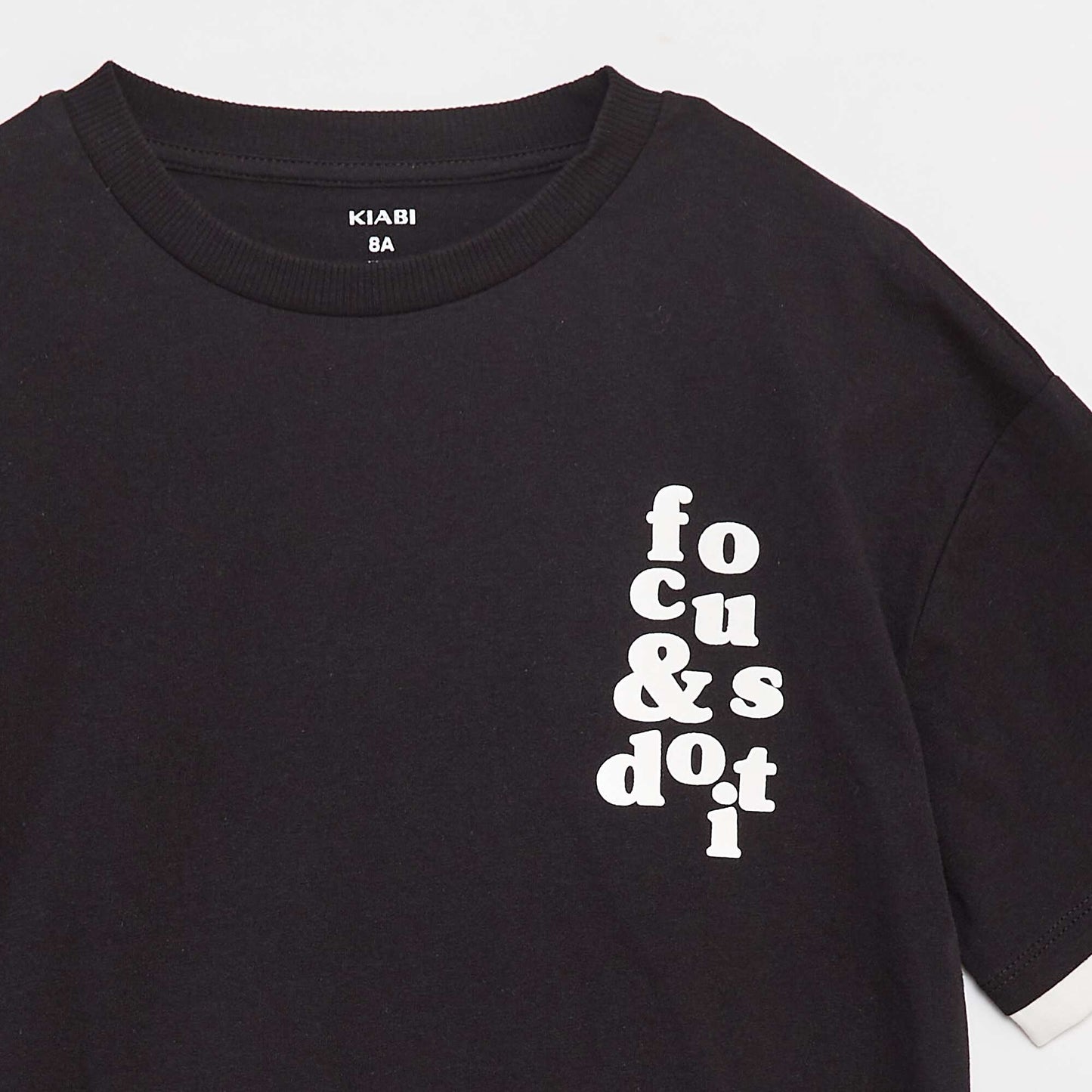 T-shirt effet 2-en-1 NOIR