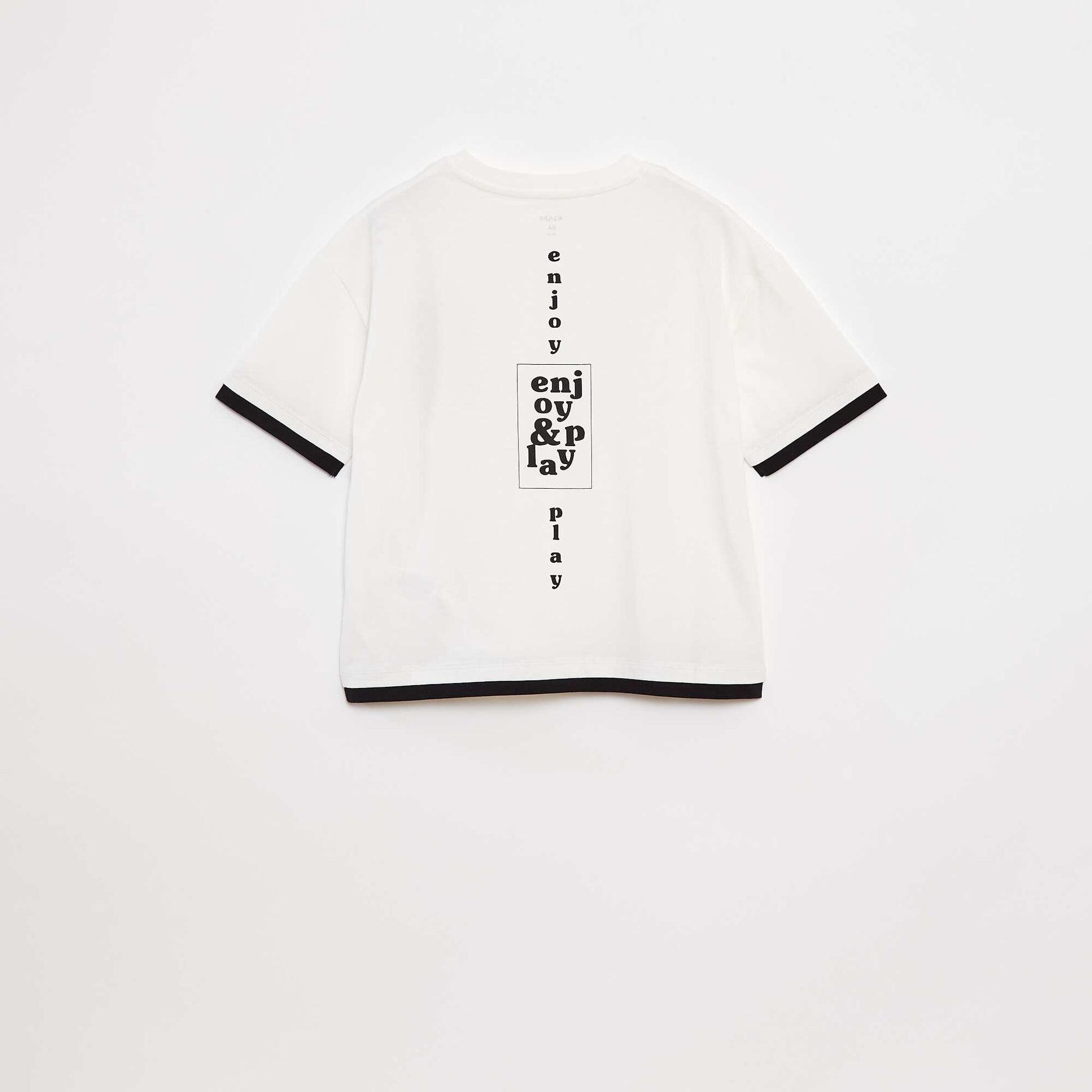 T-shirt effet 2-en-1 BLANC