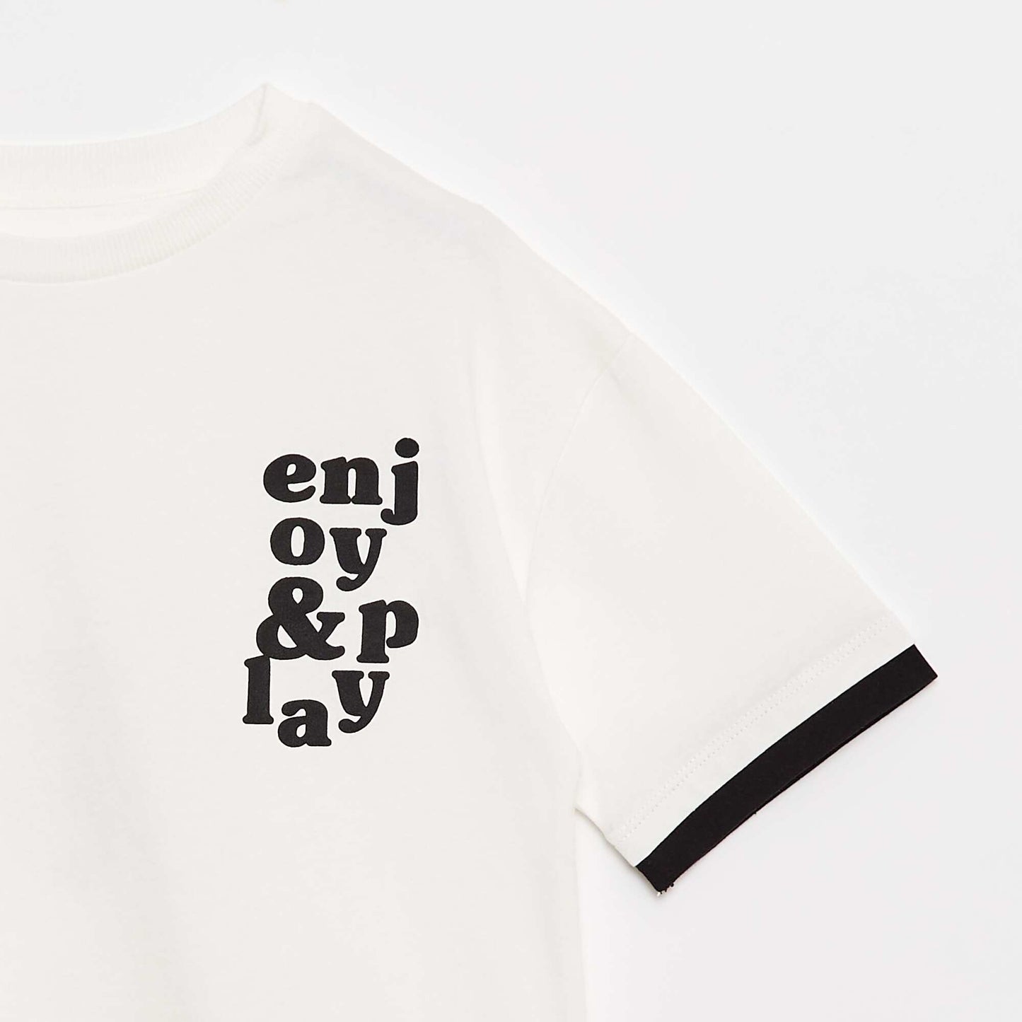 T-shirt effet 2-en-1 BLANC