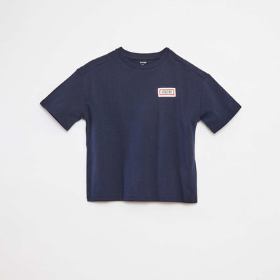 T-shirt loose à manches courtes BLEU