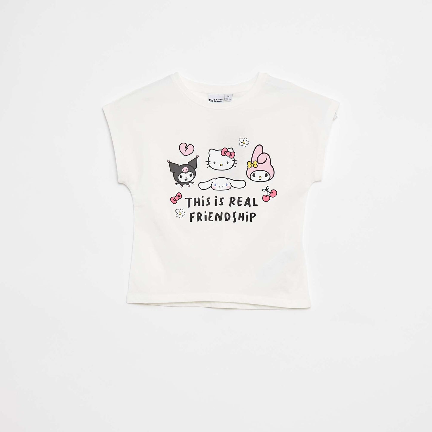 Ensemble court t-shirt + short 'Hello Kitty' - 2 pièces VIOLET