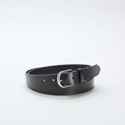 Ceinture grande taille en cuir NOIR