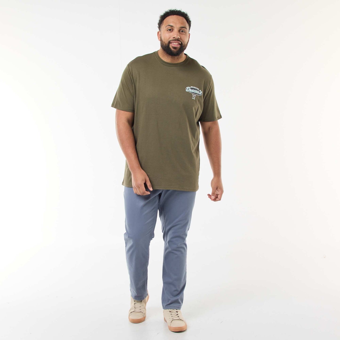 T-shirt imprimé à manches courtes KAKI