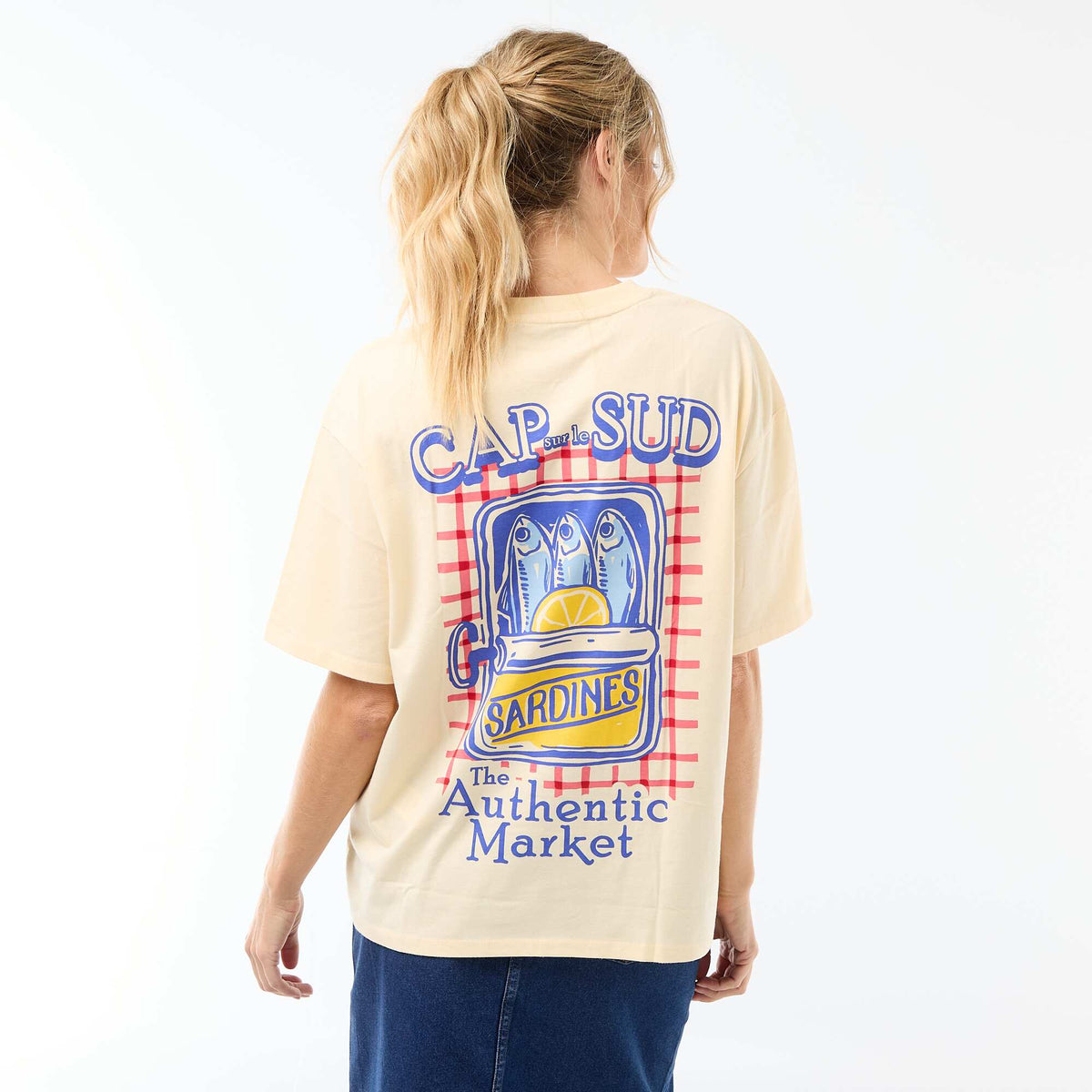 Tee-shirt oversize à message JAUNE