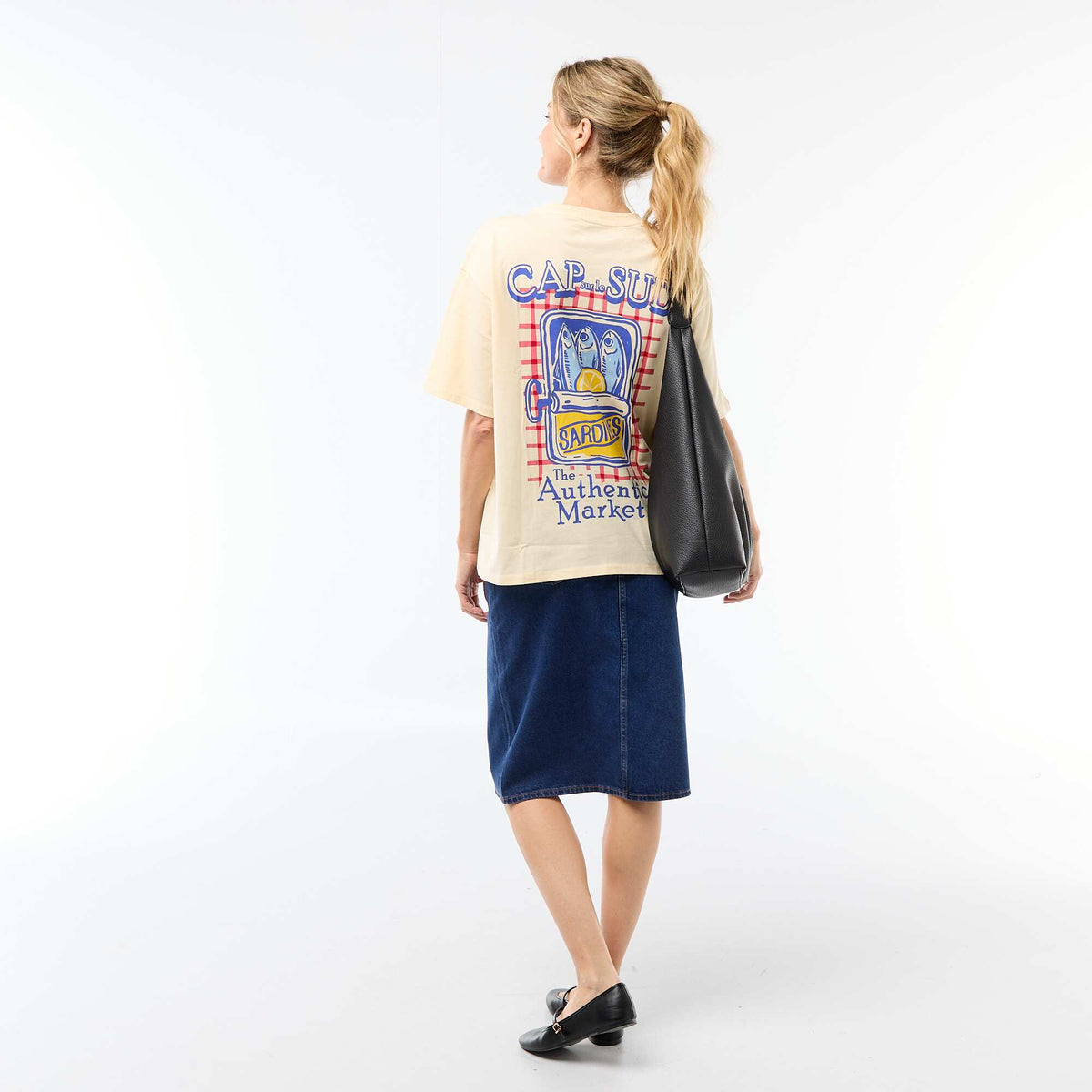 Tee-shirt oversize à message JAUNE