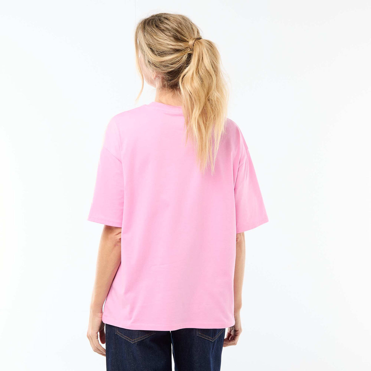 Tee-shirt oversize à message ROSE