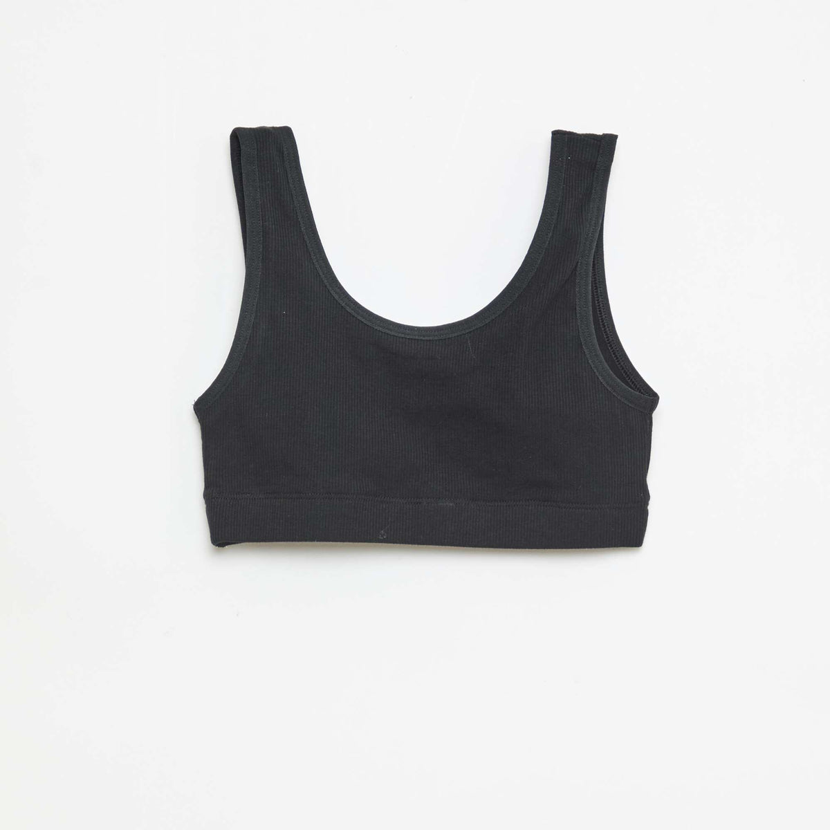 Lot de brassière en maille côtelée NOIR