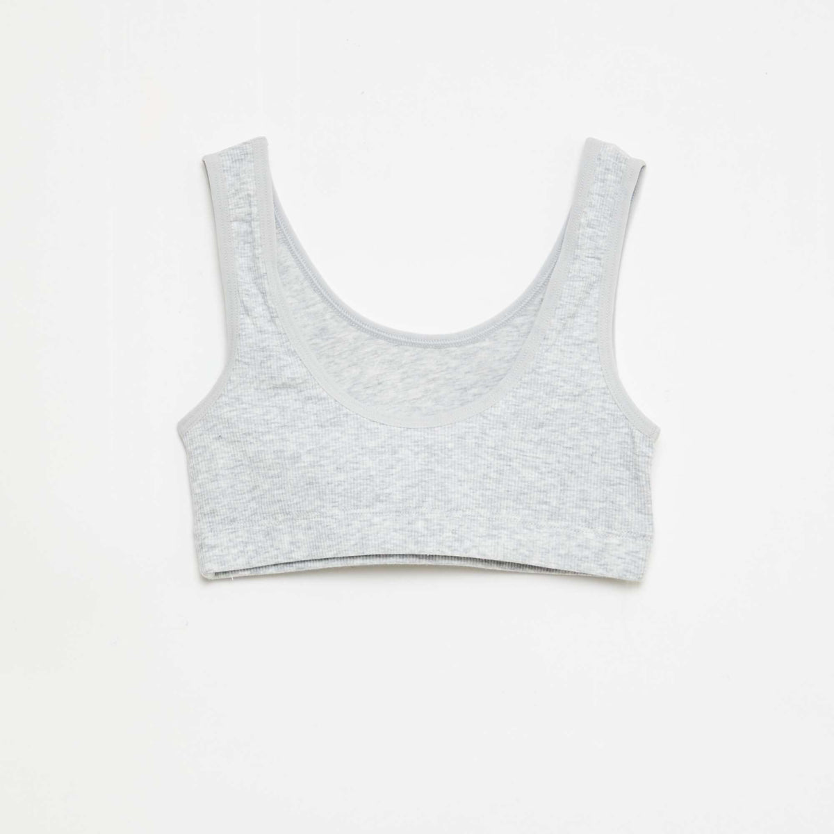 Lot de brassière en maille côtelée GRIS