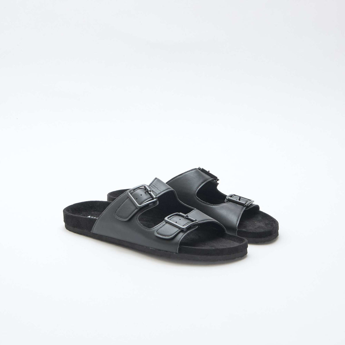 Mules double brides NOIR