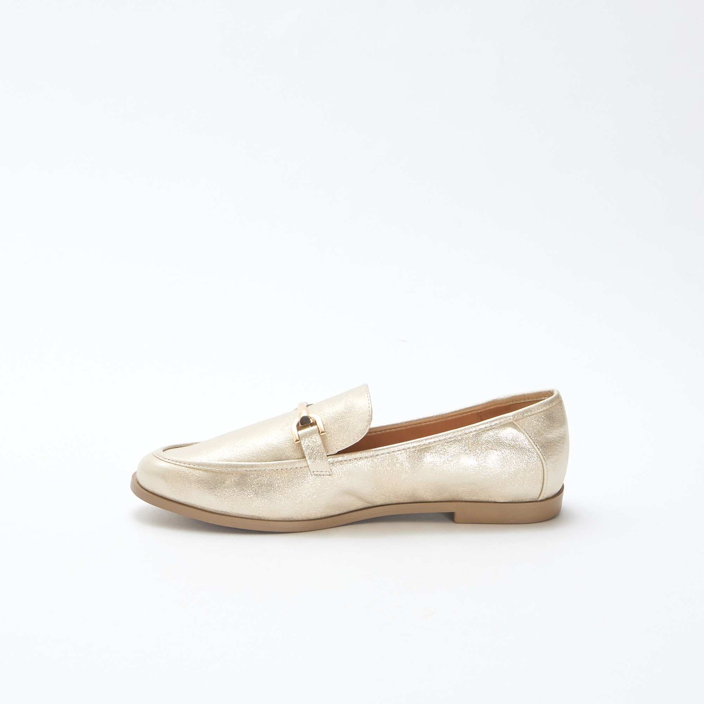 Mocassins argentées et pailletées JAUNE
