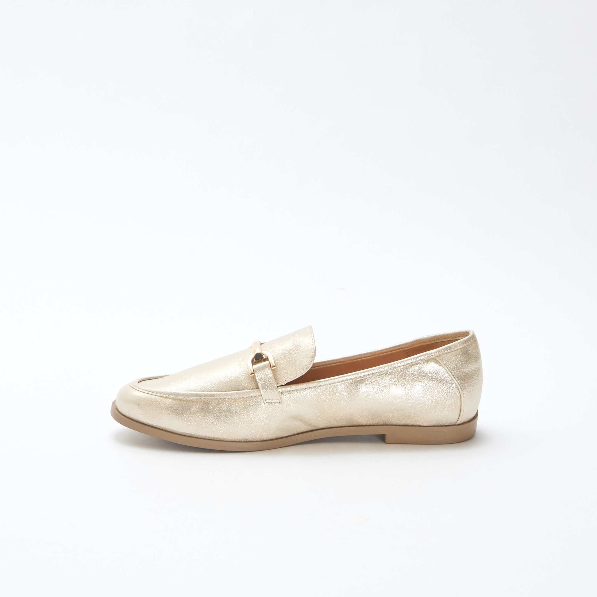 Mocassins argentées et pailletées JAUNE