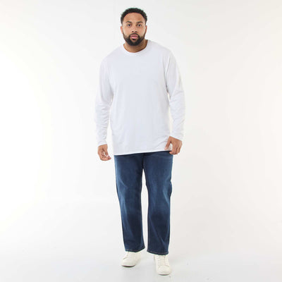 Jean regular / coupe droite à 5 poches BLEU
