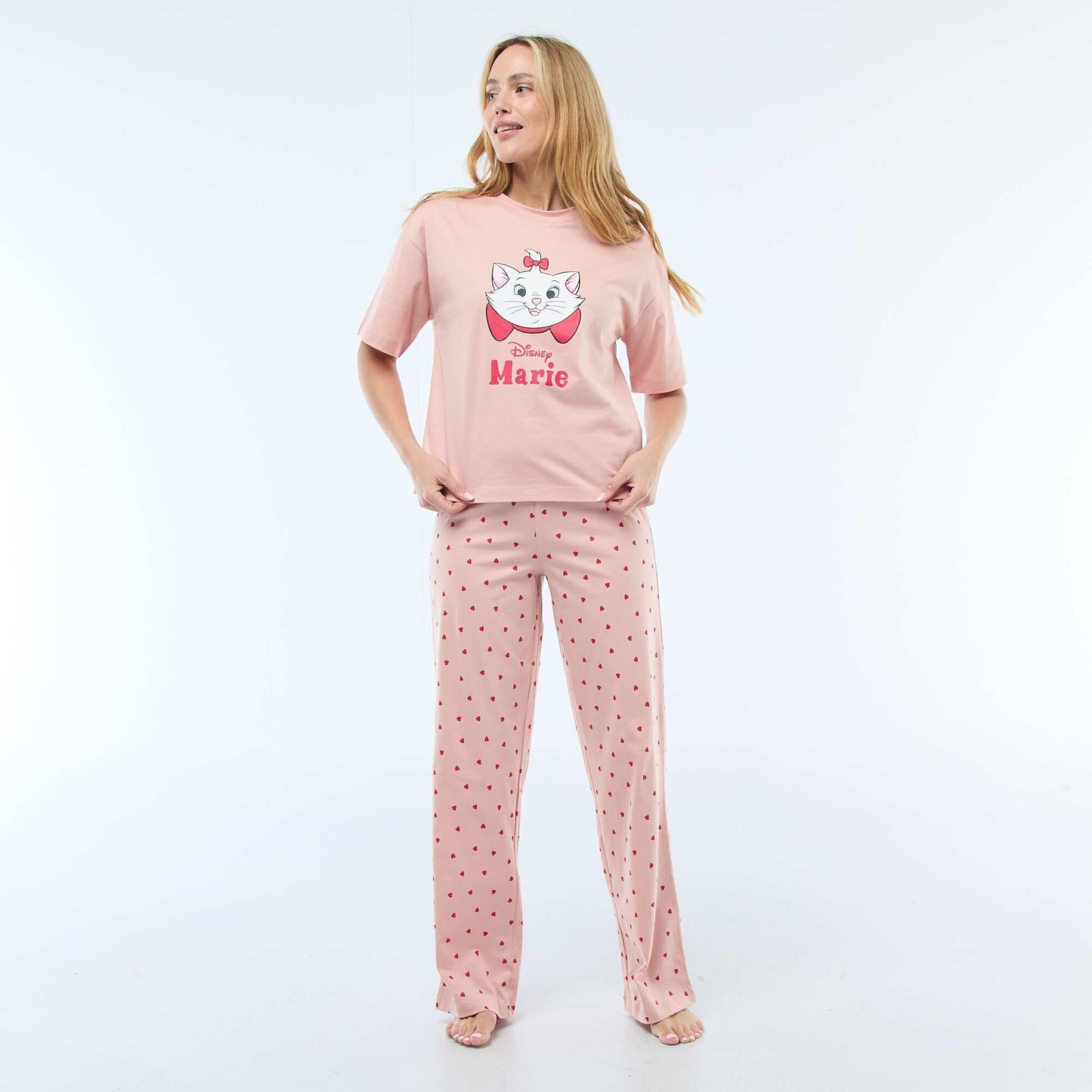 Pyjama 2 pièces imprimé 'Marie' ROSE