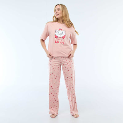 Pyjama 2 pièces imprimé 'Marie' ROSE