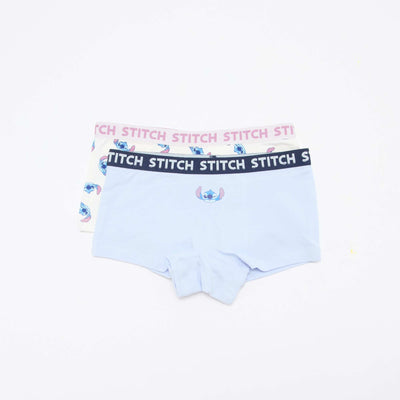 Lot de 2 shortys 'Stitch' BLEU