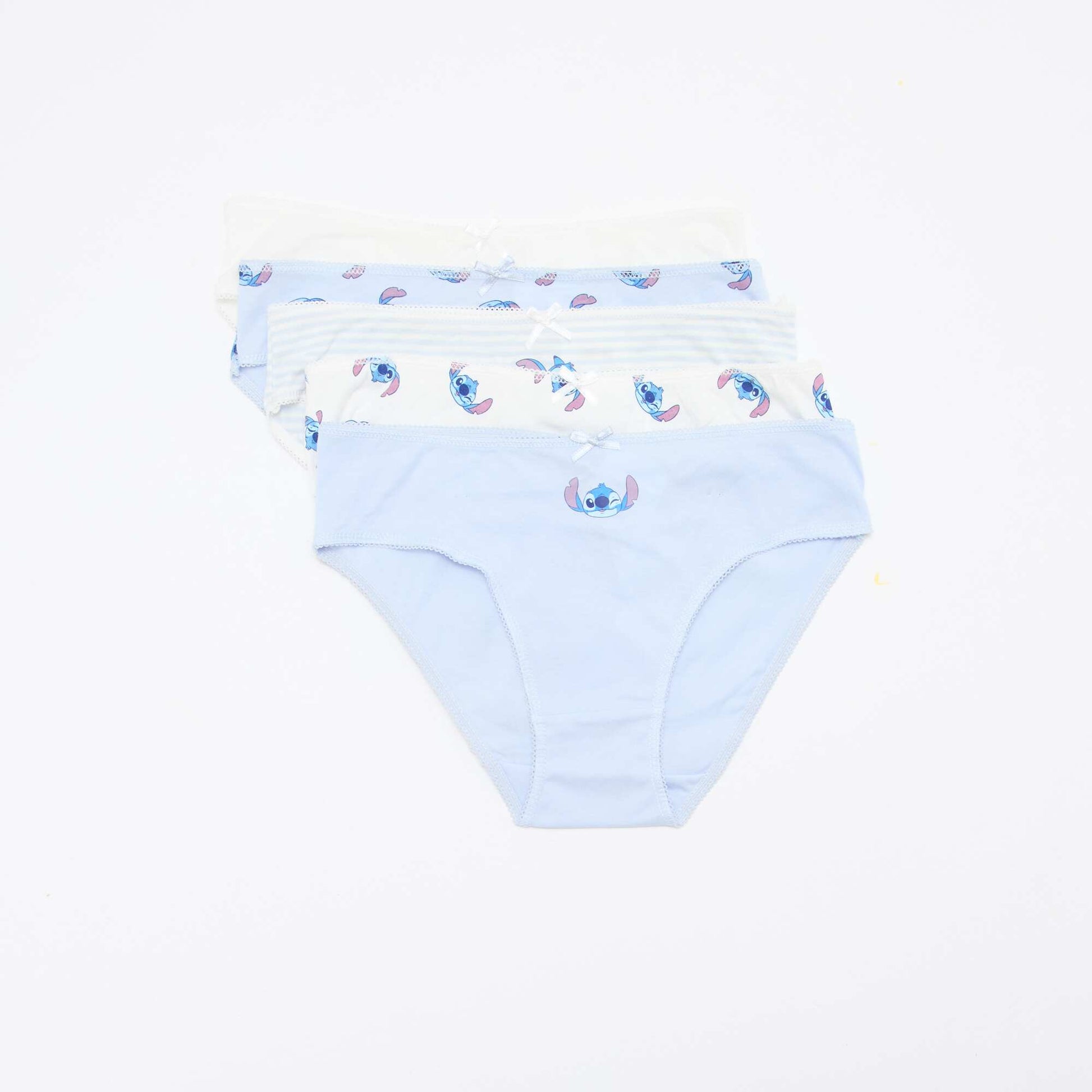 Lot de 5 culottes 'Stitch' BLEU
