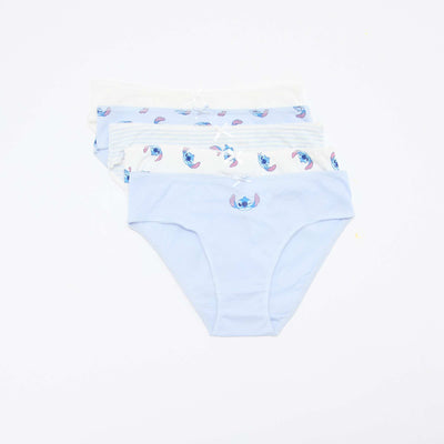 Lot de 5 culottes 'Stitch' BLEU