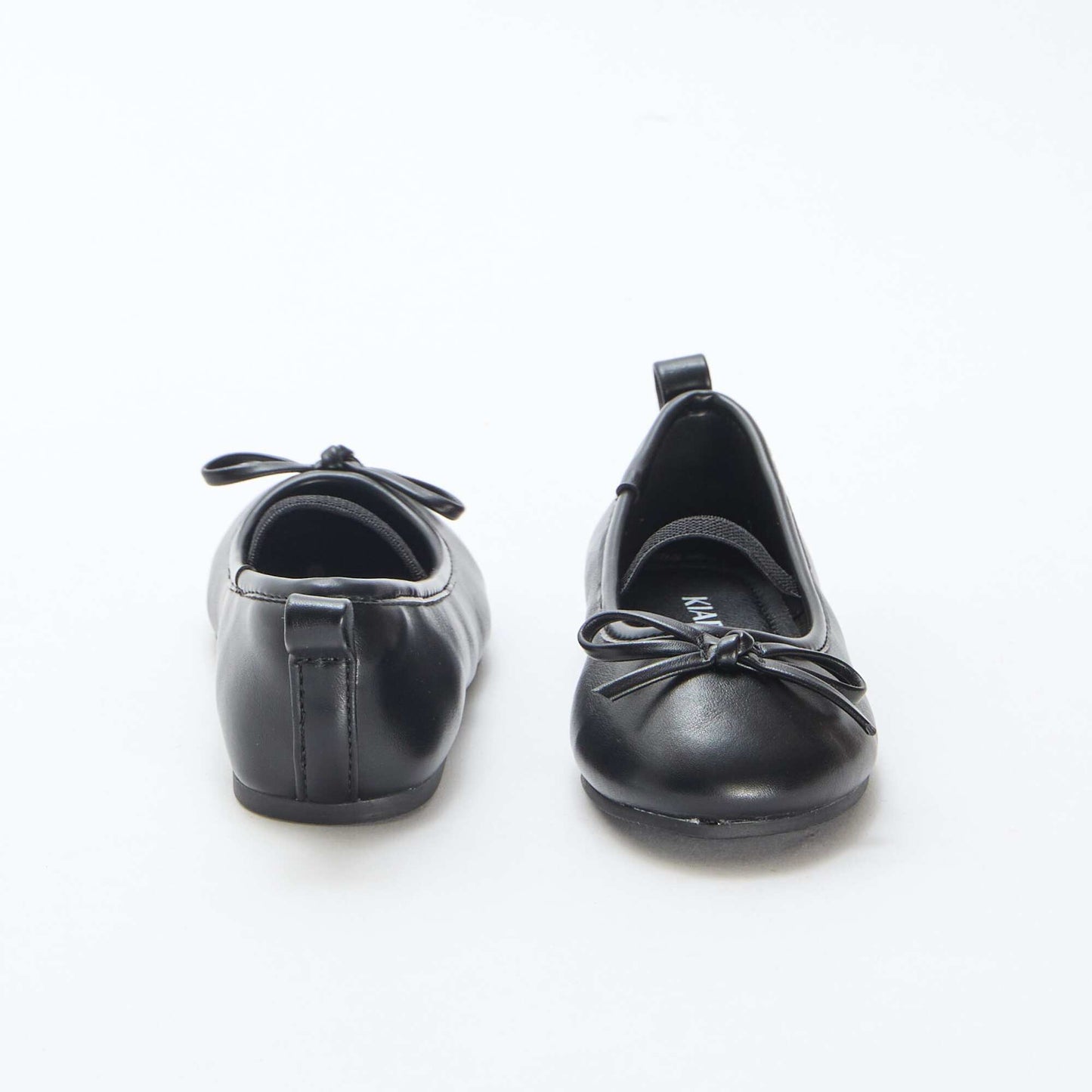 Ballerines en simili à bride NOIR