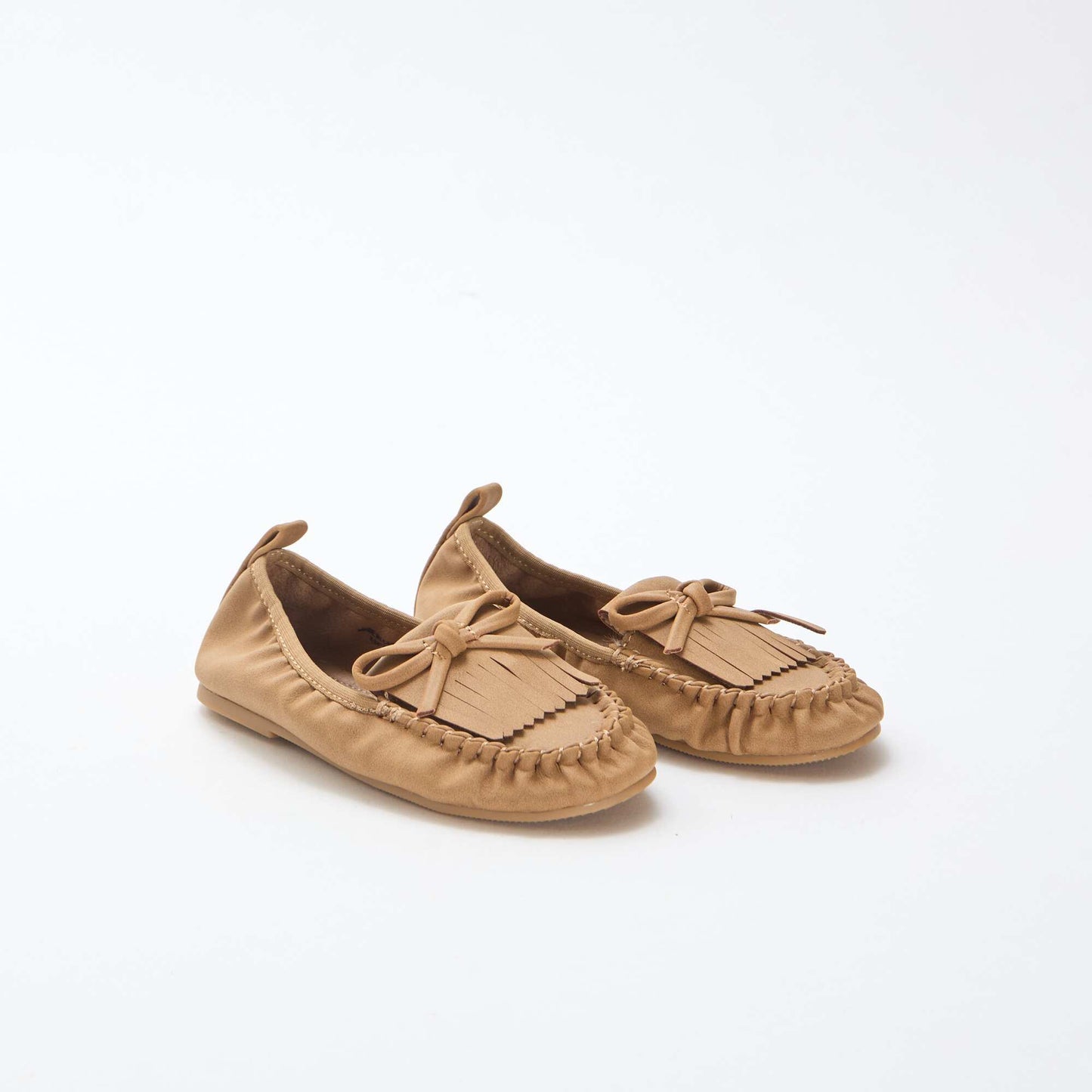 Ballerines à franges BEIGE