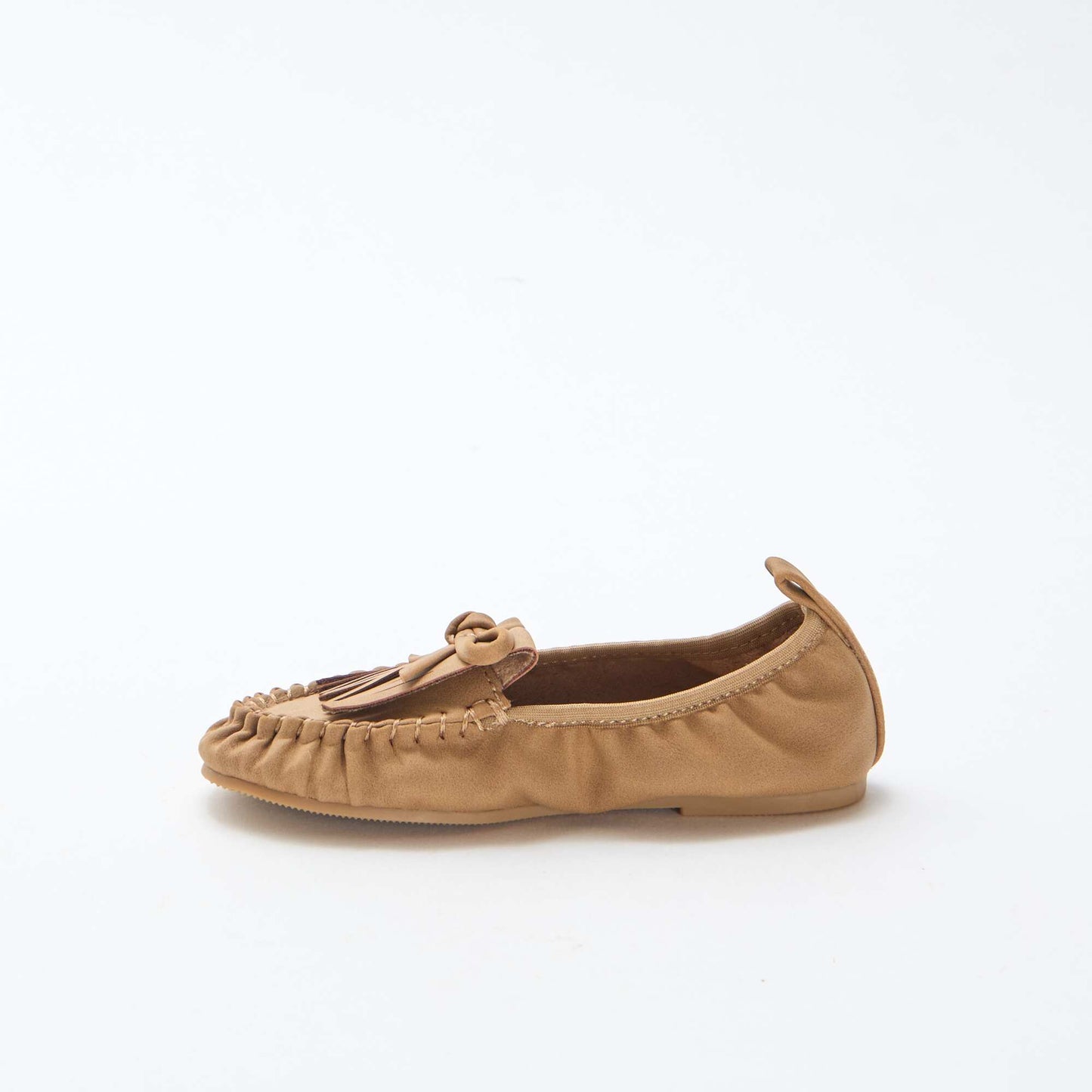 Ballerines à franges BEIGE