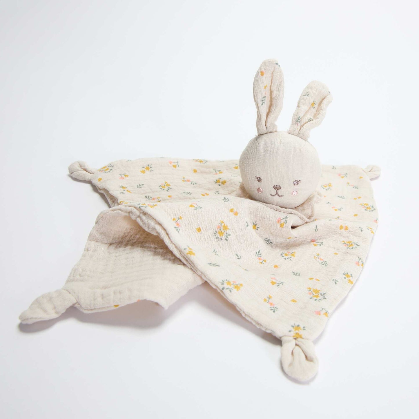 Doudou mouchoir lapin BEIGE