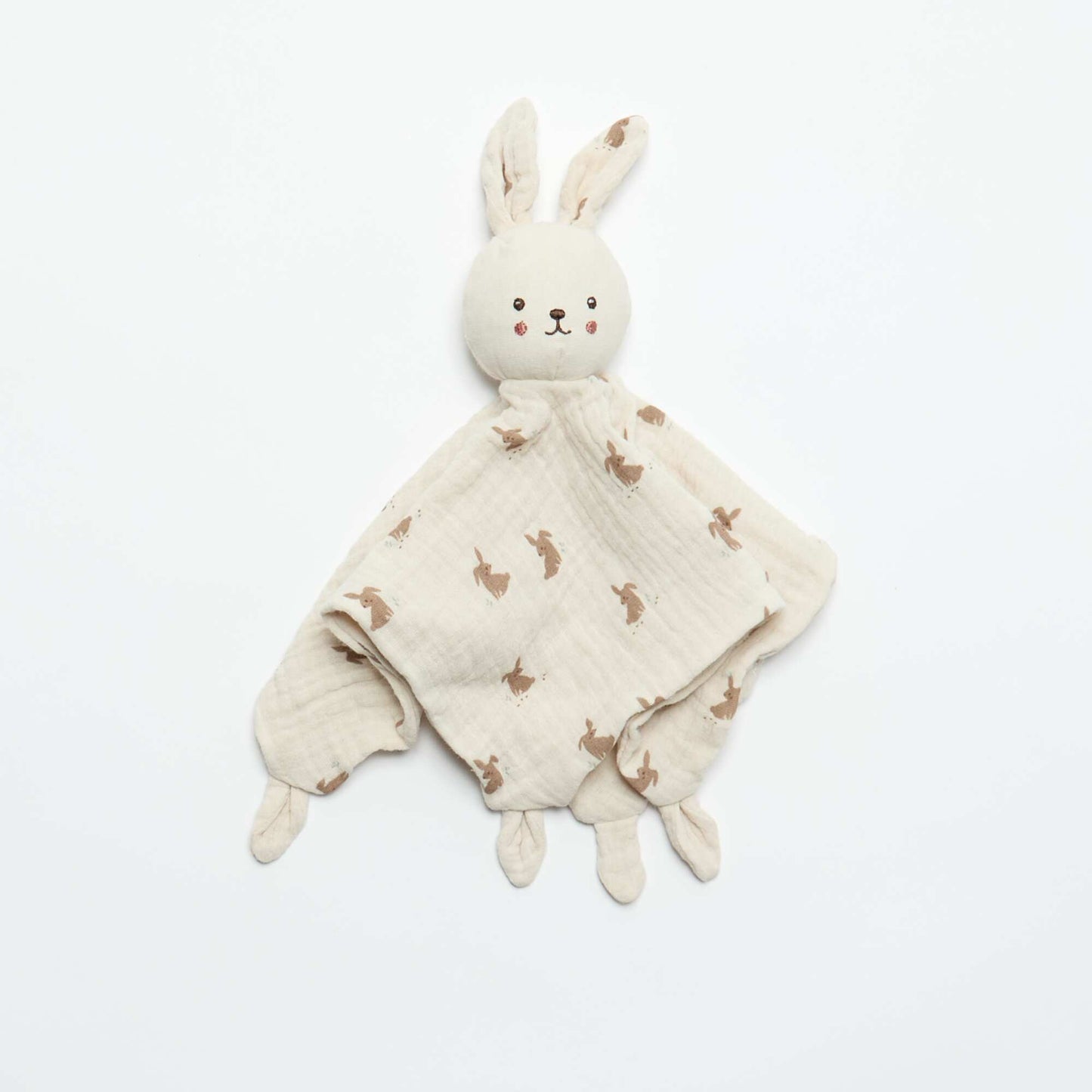 Doudou mouchoir lapin GRIS