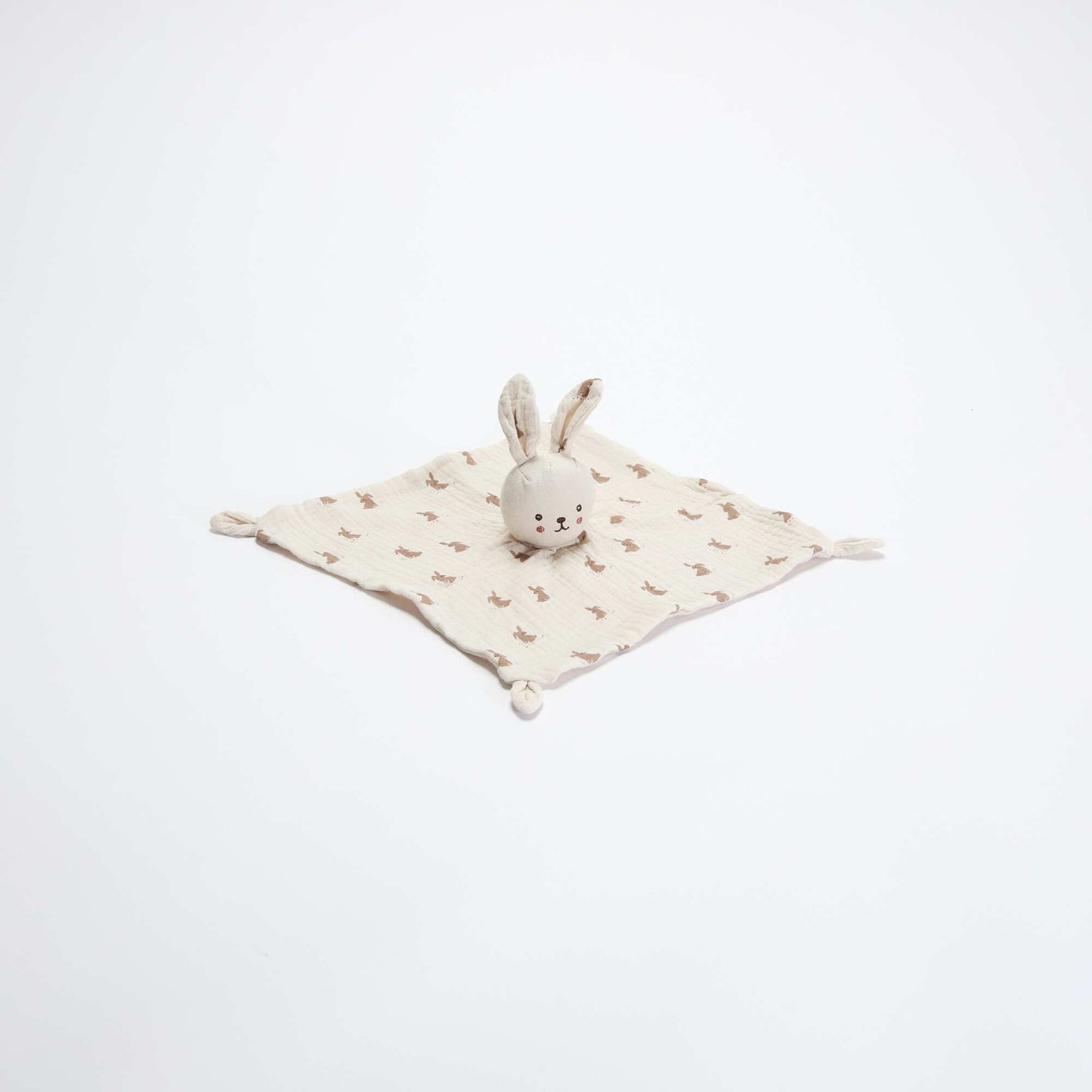 Doudou mouchoir lapin GRIS