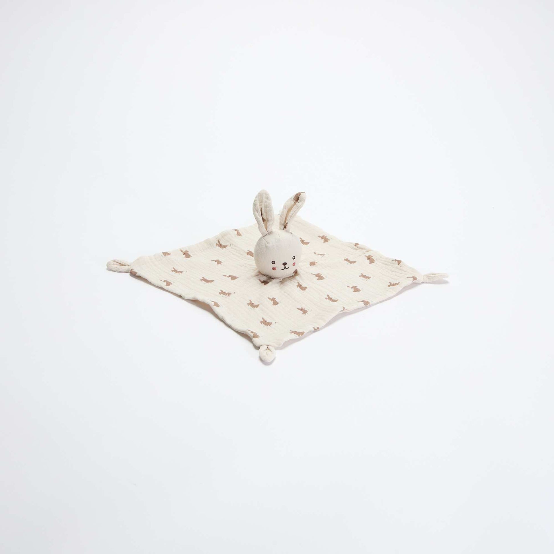 Doudou mouchoir lapin GRIS