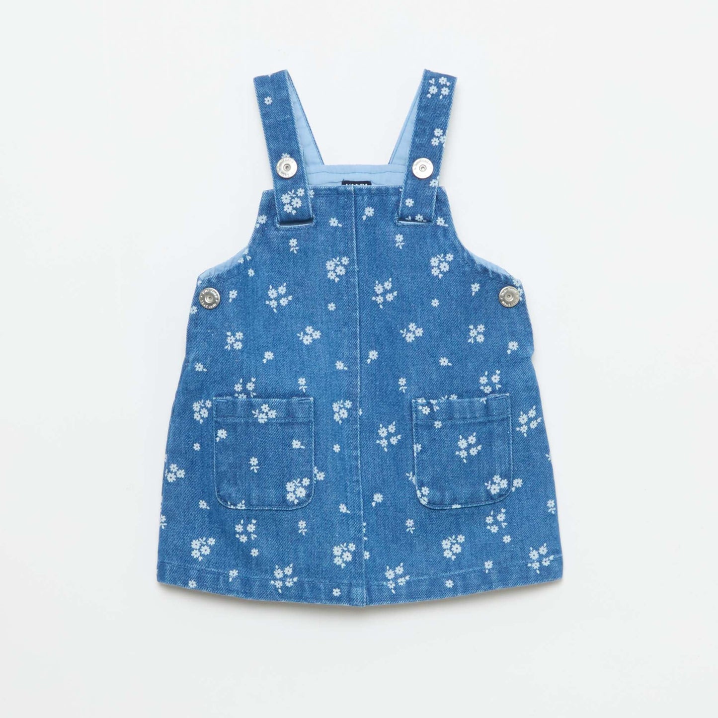 Robe salopette à motif BLEU