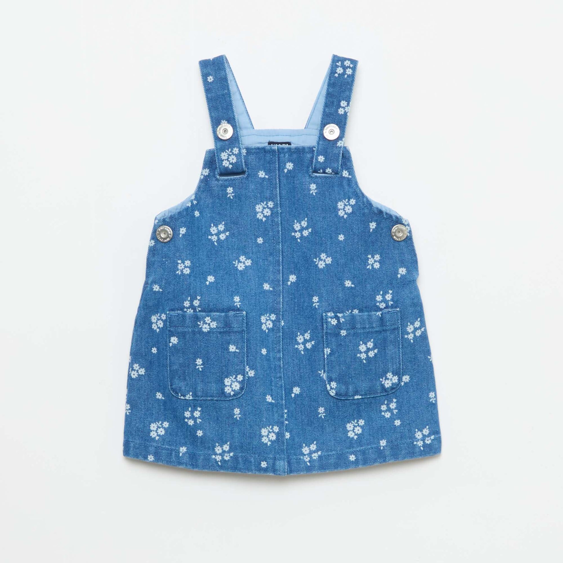 Robe salopette à motif BLEU