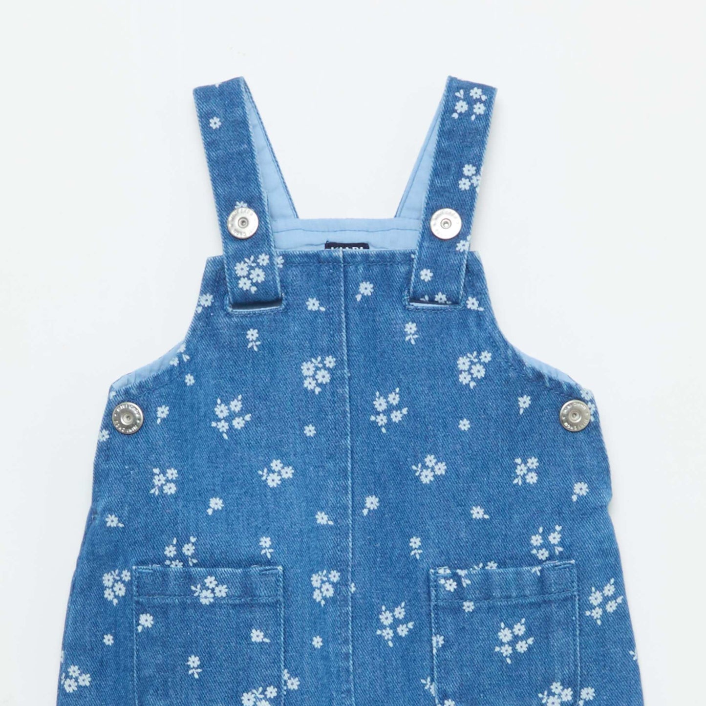 Robe salopette à motif BLEU