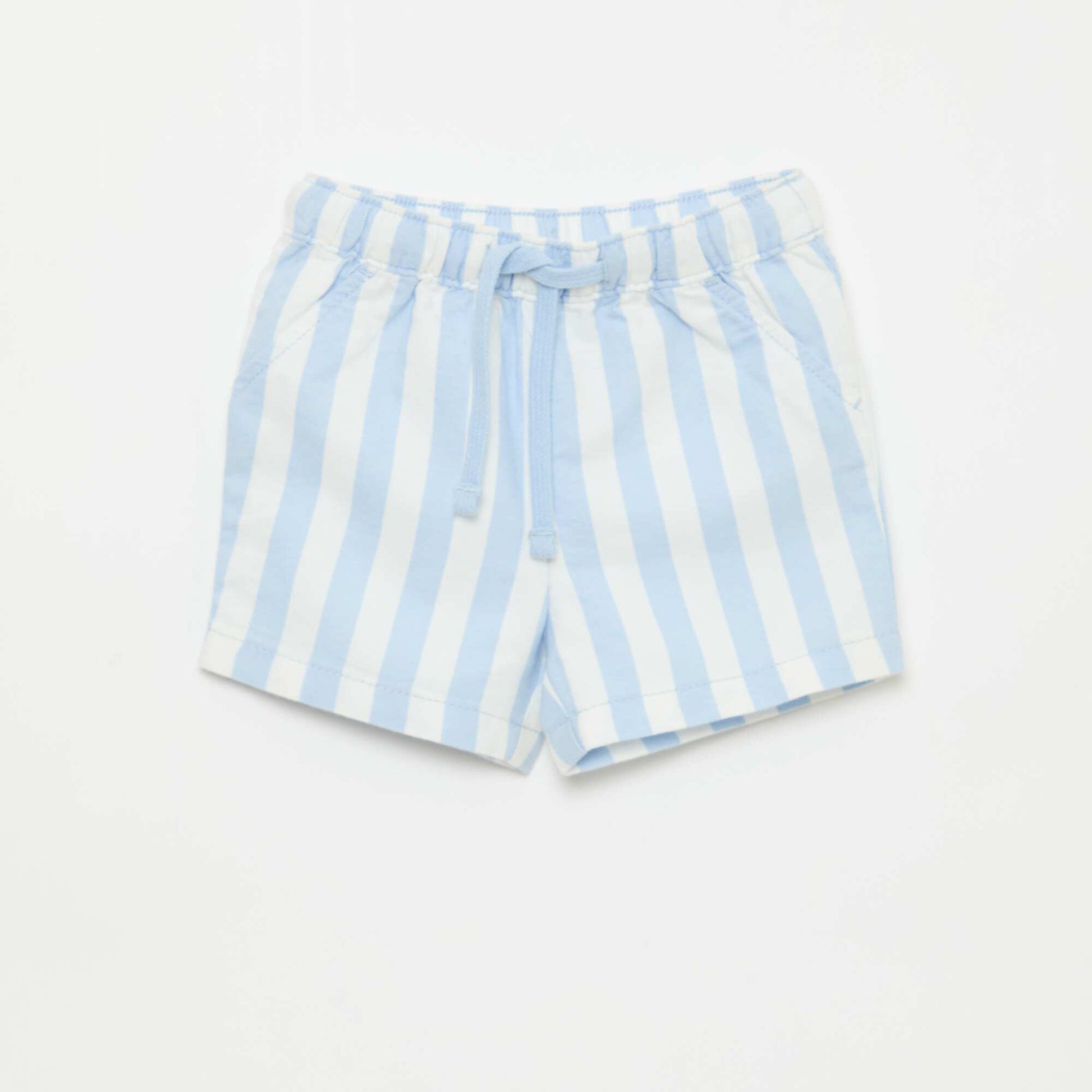 Ensemble chemise + short en coton - 2 pièces BLEU