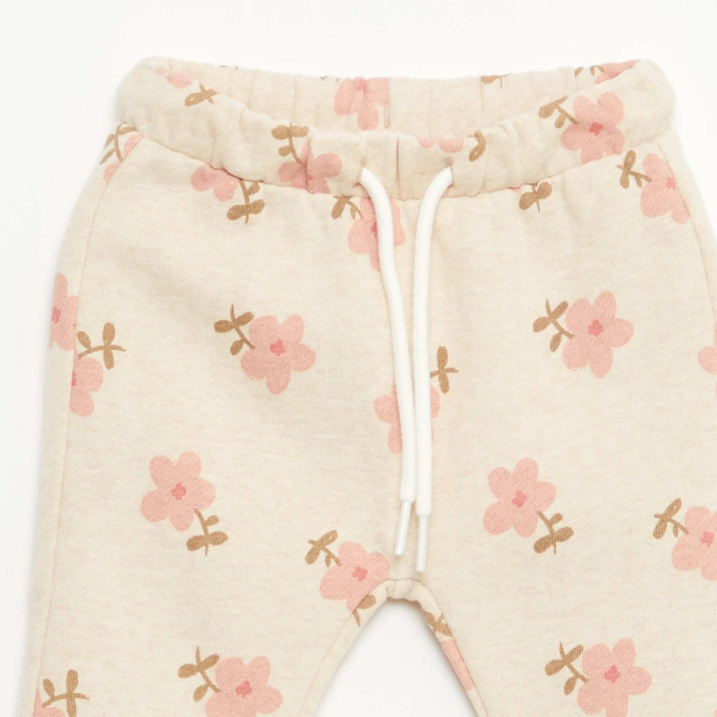 Pantalon jogging à motif BEIGE