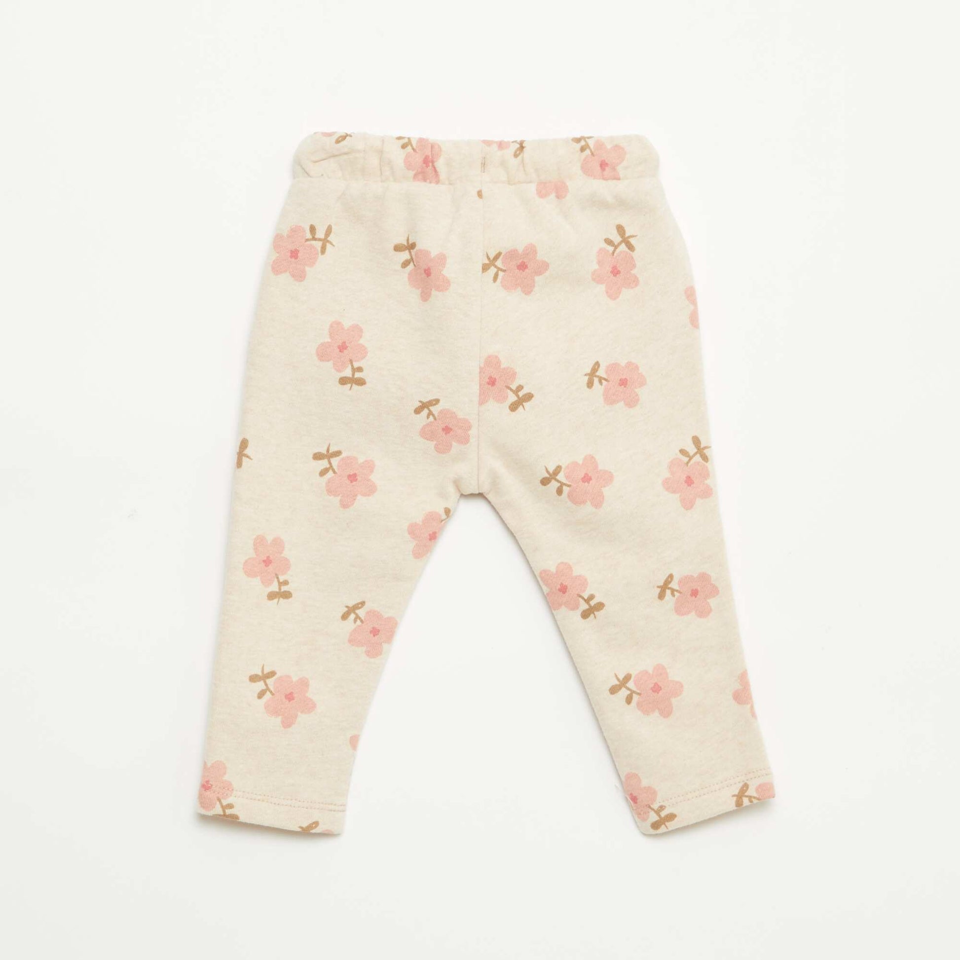 Pantalon jogging à motif BEIGE
