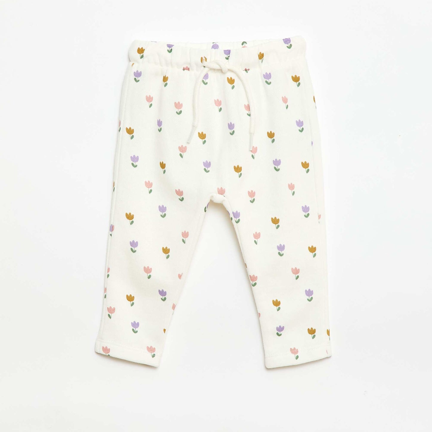 Pantalon jogging à motif BEIGE