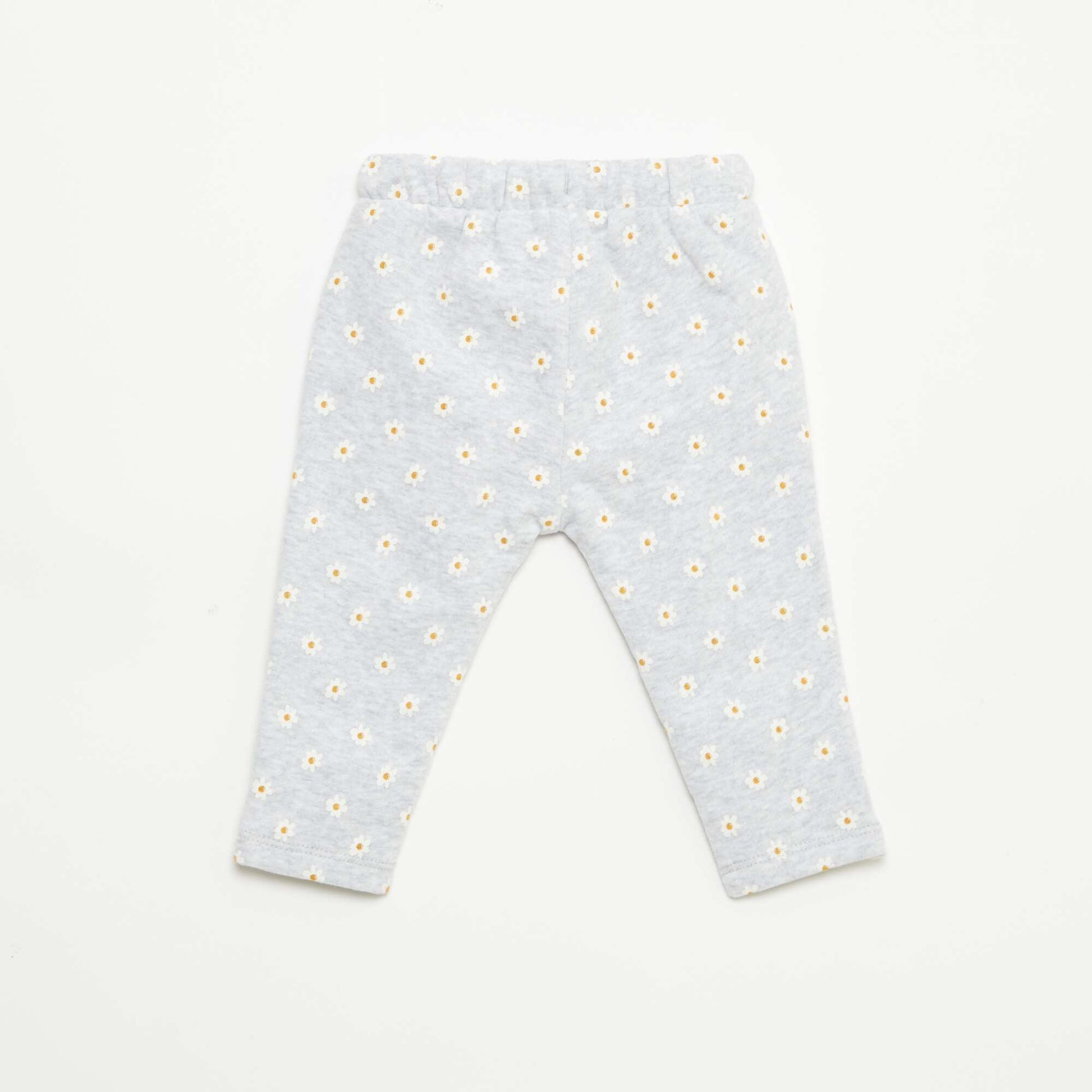 Pantalon jogging à motif GRIS