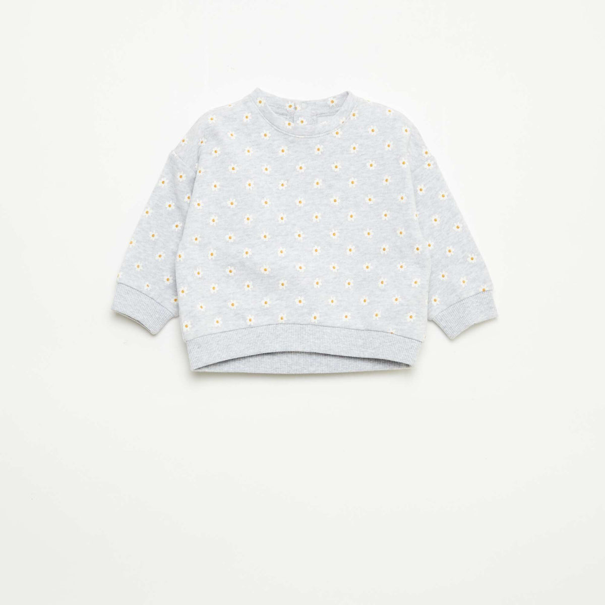 Sweat en molleton à motif GRIS