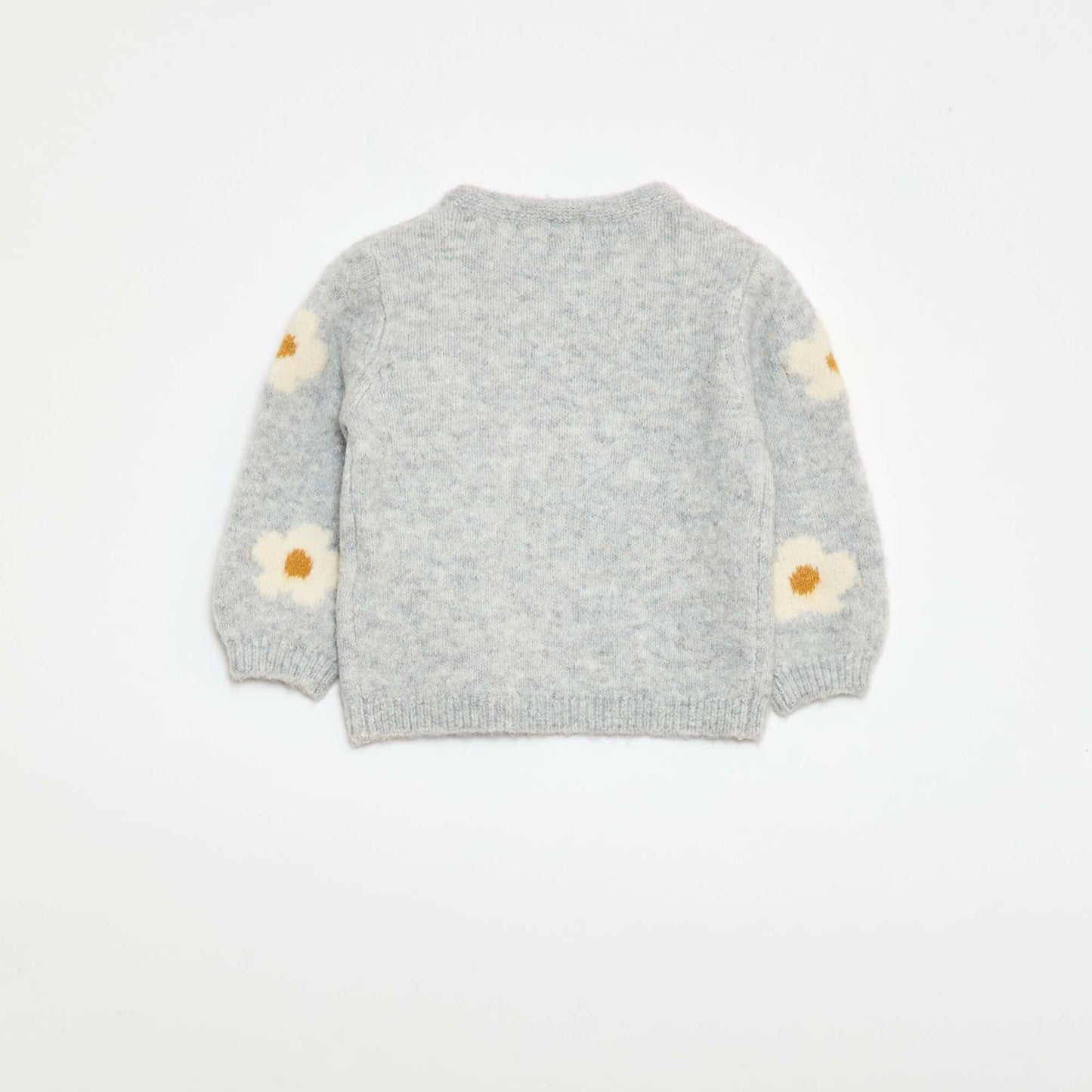 Pull en maille à motif fantaisie GRIS