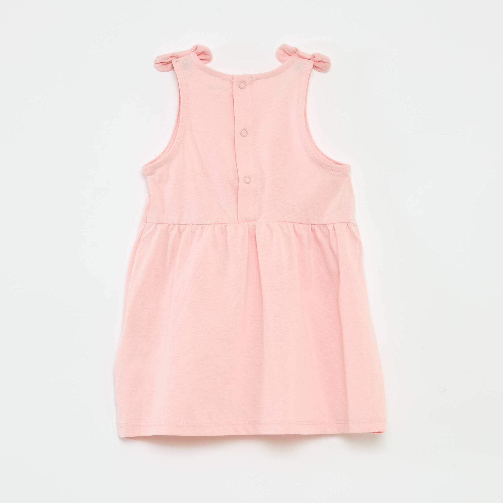 Robe sans manches à motif all over ROSE
