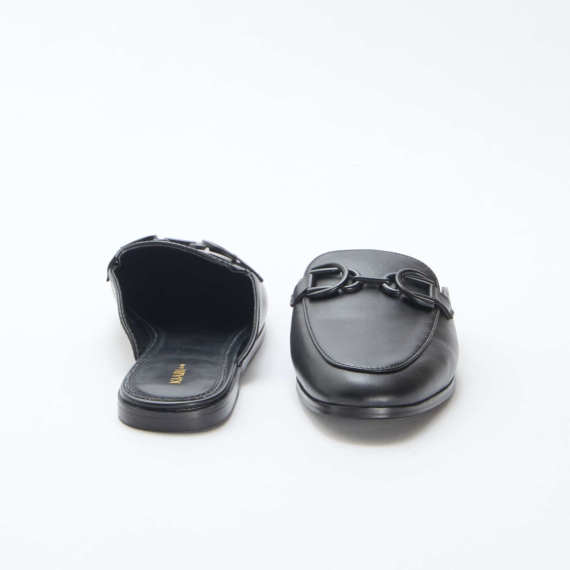 Mocassin détaillée à chaine NOIR