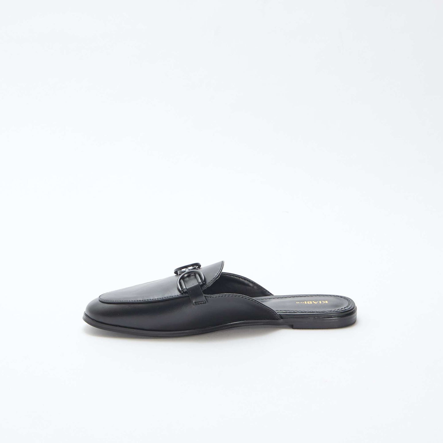 Mocassin détaillée à chaine NOIR