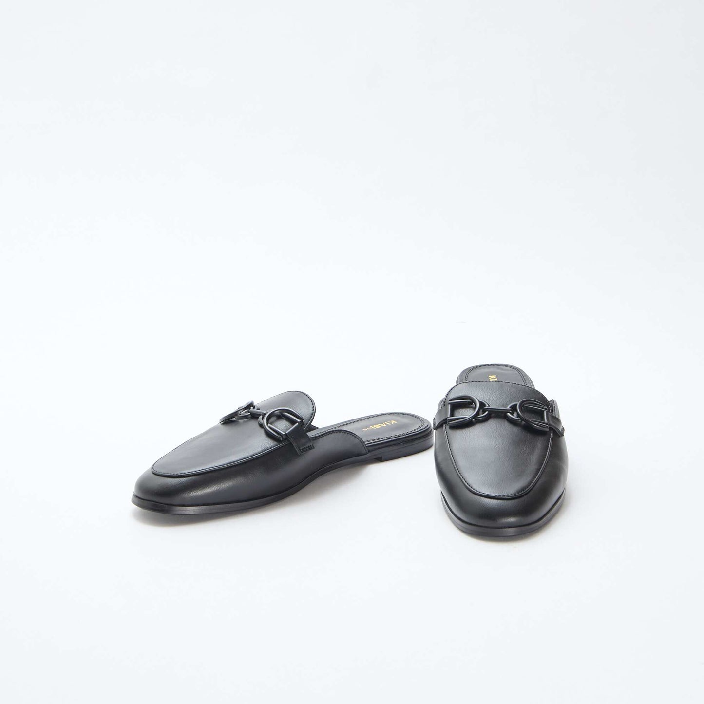 Mocassin détaillée à chaine NOIR