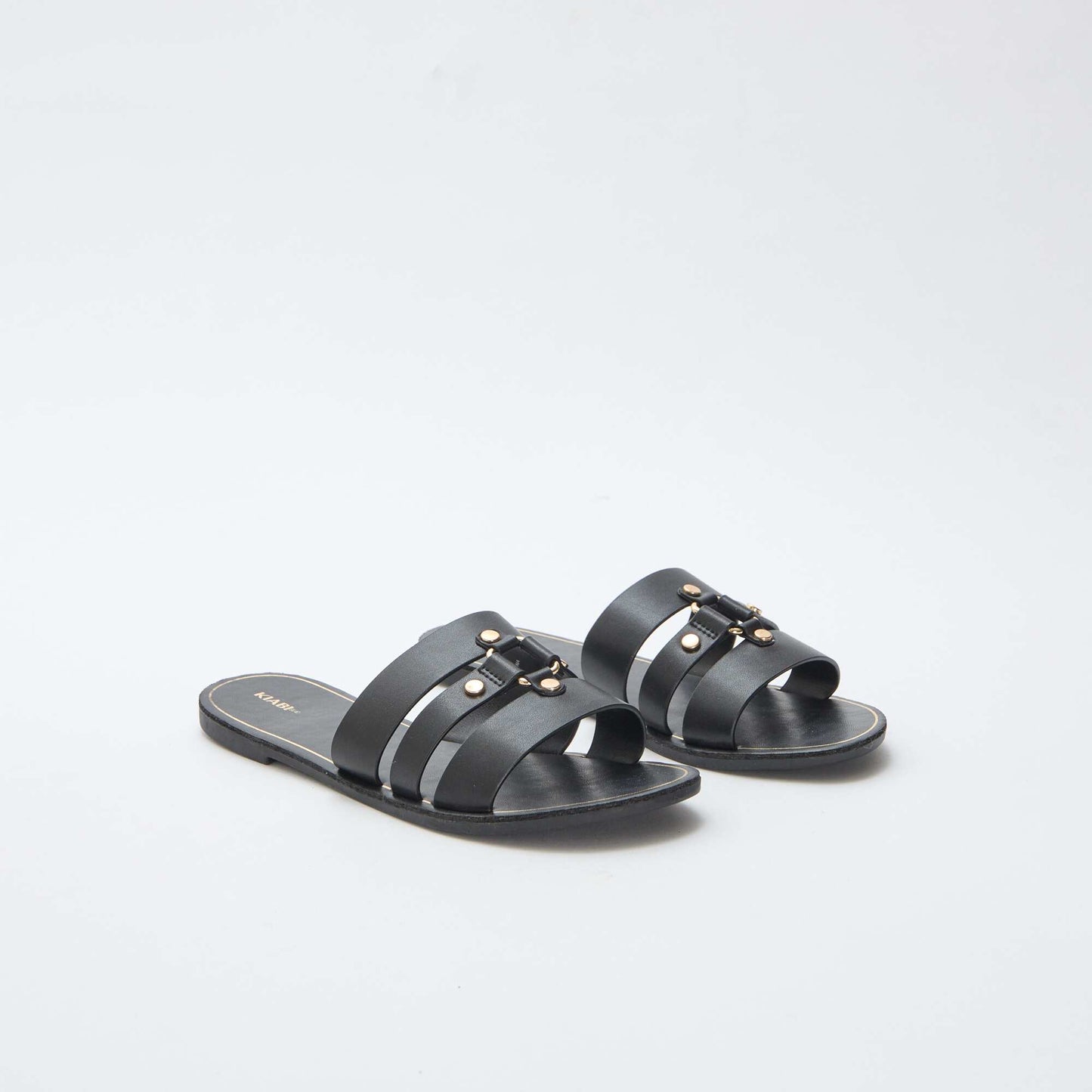 Mules plates NOIR