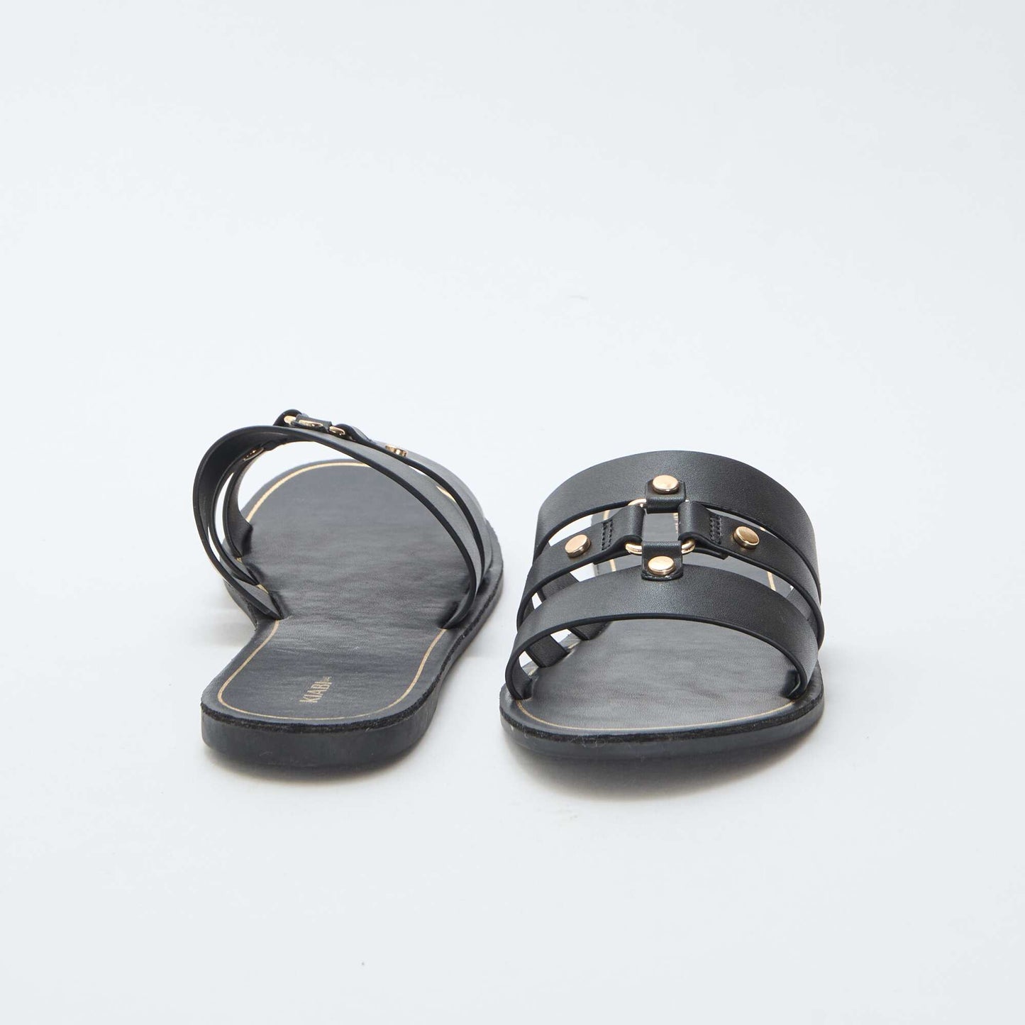 Mules plates NOIR