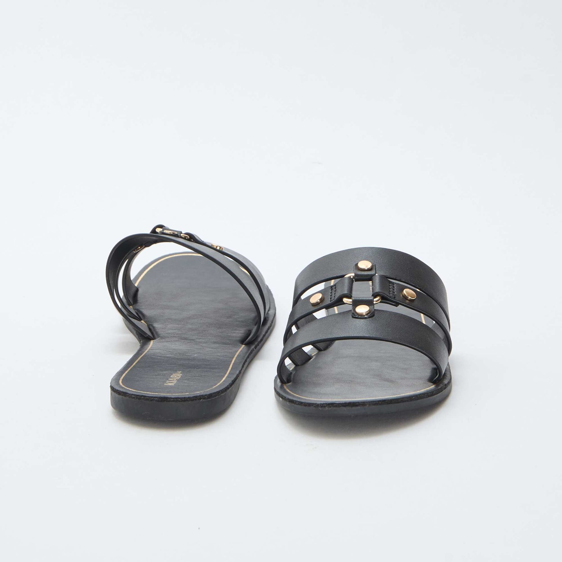 Mules plates NOIR