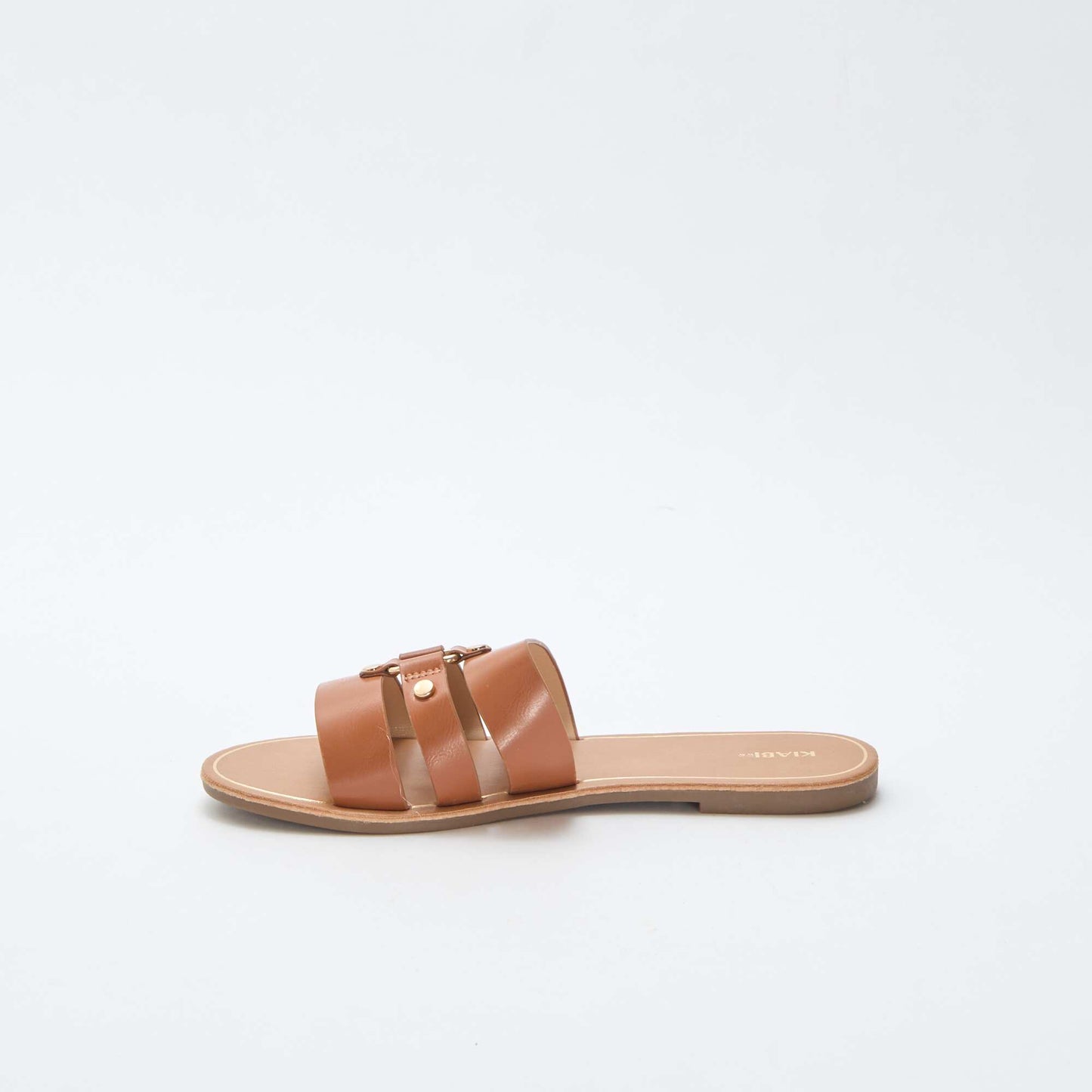 Mules plates MARRON